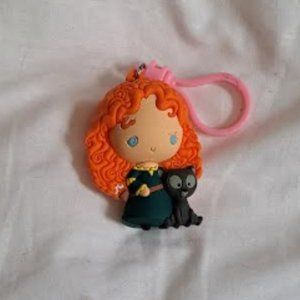 NEW Disney Merida with Bear Brother Figural Bag Clip / Keychain